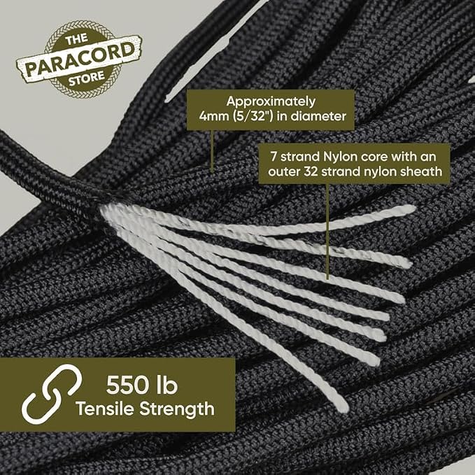 The Paracord Store | Type III 550 Paracord - 100 FT Hank - Image 3