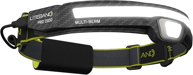 OPTIMAL VENTURES LITEBAND PRO Multi-Beam Rechargeable LED Headlamp, 1500 Lumens by Liteband