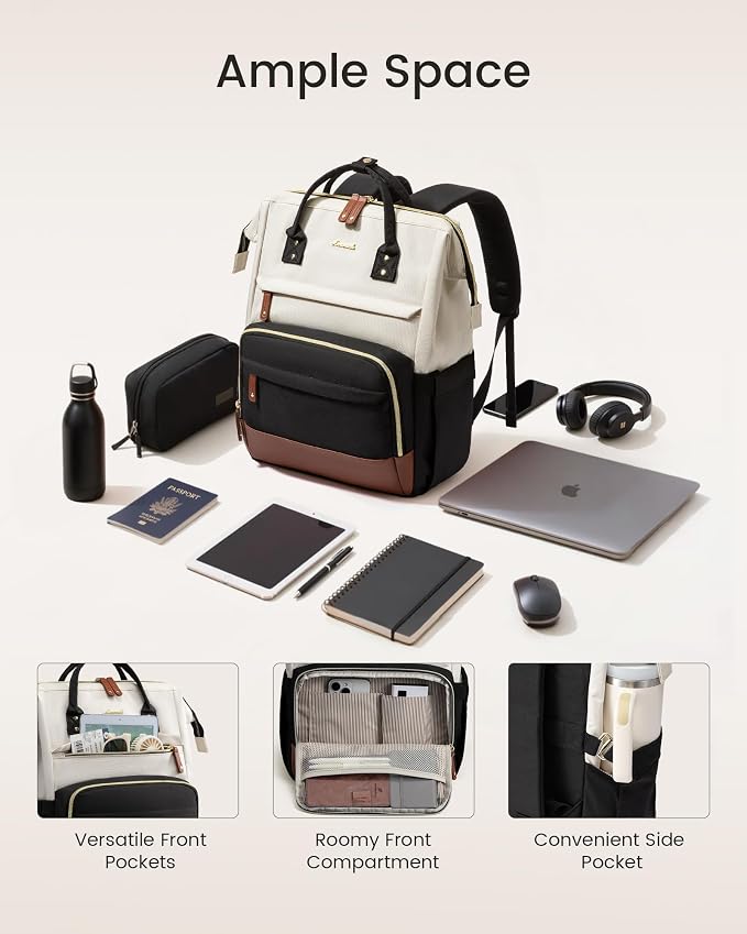 LOVEVOOK Laptop Backpack for Women, 15.6 Inch Work Business Backpacks Purse - Image 4