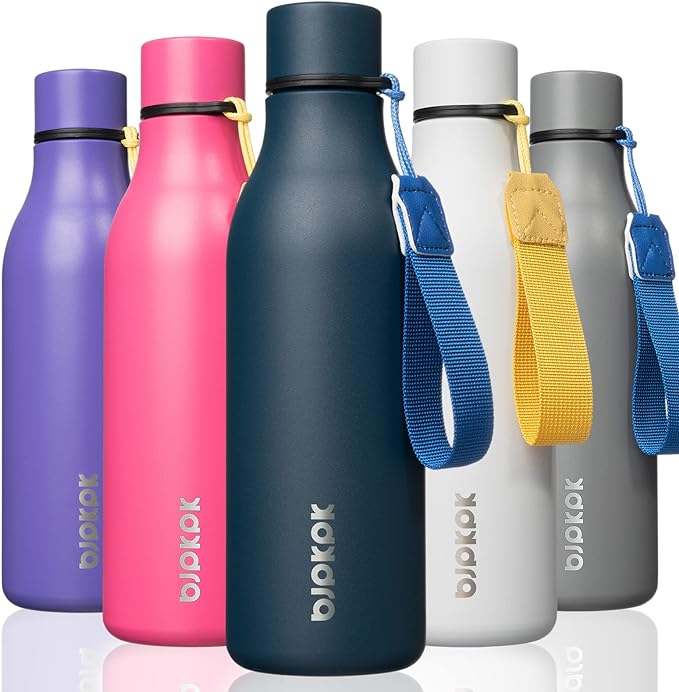 BJPKPK Insulated Water Bottles, 18 oz Stainless Steel Metal Water Bottle by BJPKPK