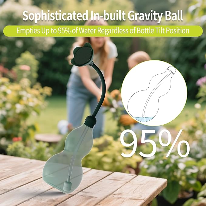 Squeeze Bottles for Plants, 22oz Small Watering Can for Succulent, Muti-Function Squirt Bottle for Seedling Watering, Wash, Tattoo, Dark Green