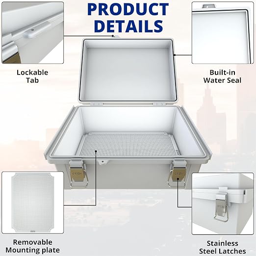 MAKERELE Grey Electrical Junction Box - Image 4