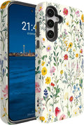 Compatible for Samsung Galaxy S25 FE 5G Case, Dual Layer Heavy Duty 2 in 1 by BSMOSPER