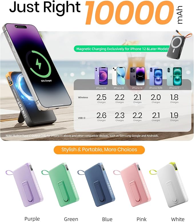 for Magsafe Power Bank, Magnetic Portable Charger - Image 7
