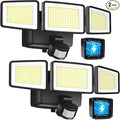 UME Battery Powered Motion Sensor Outdoor Lights 302 LED 1800LM, IP65 by UME
