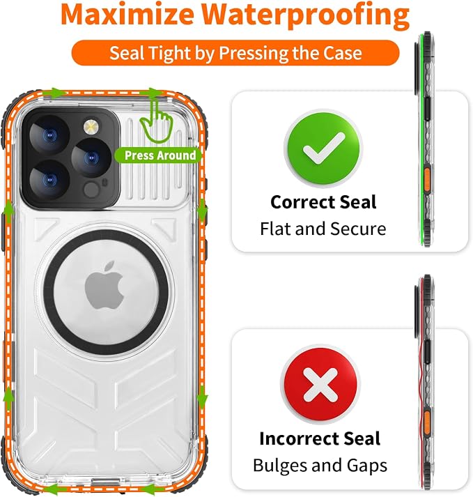 for iPhone 16 Pro Max Waterproof Case Compatible - Image 6