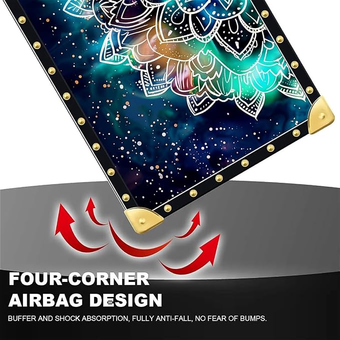 Compatible with iPhone 13 Pro Max Case, Starry Sky Colourful Mandala Luxury - Image 7