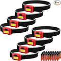 8 Pack Led Headlamp for Adults and Kids, 1.1oz/31g COB Flood Light Ultra Bright by VAASEE