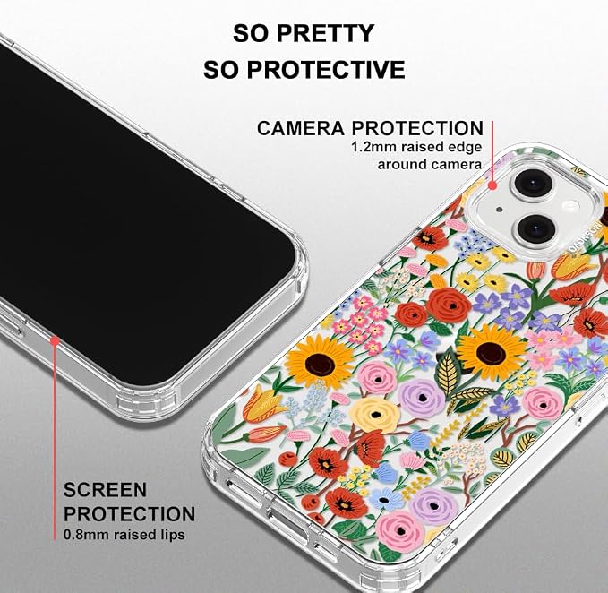 MOSNOVO for iPhone 13/14 Case | Military Grade 6.6ft Drop Tested | Clear - Image 5