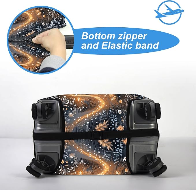 Luggage Cover Protector for 30-32 Inch Suitcases, TSA Approved Elastic Travel - Image 5