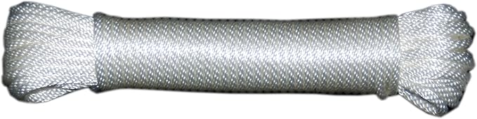 T.W Evans Cordage 44-030 3/32-Inch Solid Braid Nylon Rope 50-Feet Hank by T.W+.+Evans+Cordage+Co.
