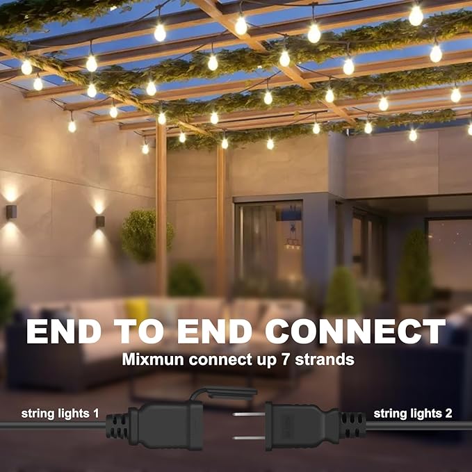 100FT LED Outdoor String Lights - Image 4