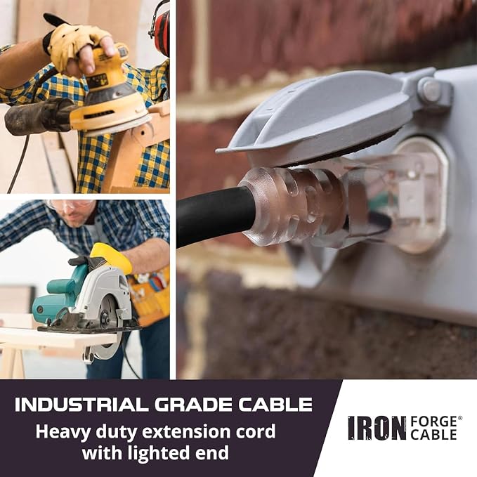 Iron Forge Cable Lighted Heavy Duty Extension Cord 6 ft - Image 6