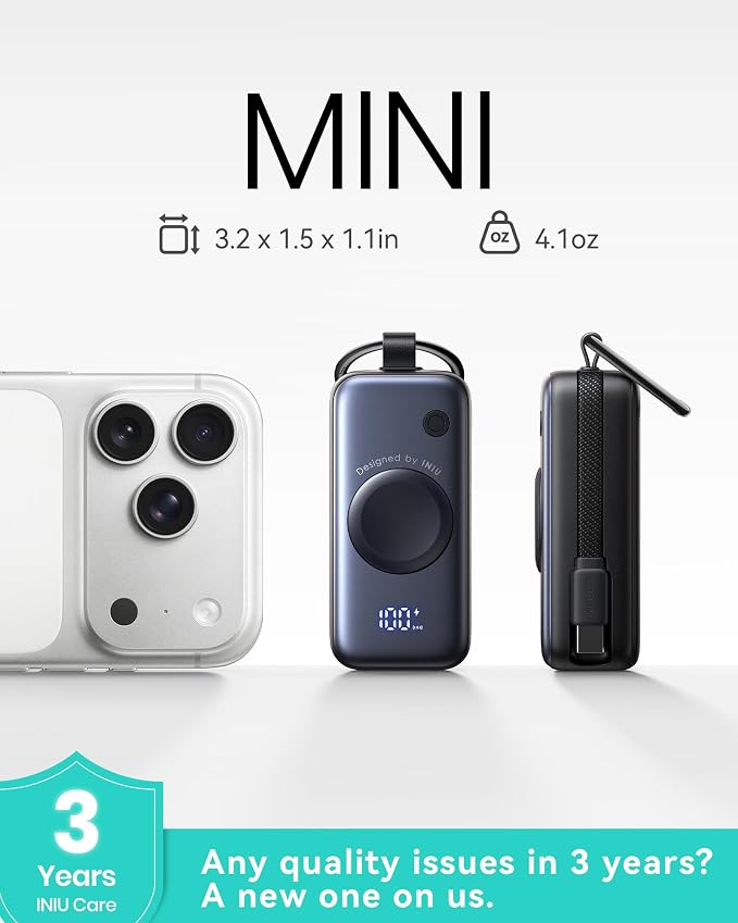 INIU SnapGo Mini Portable Charger, Power Bank - Image 5