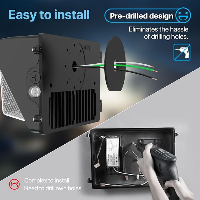HYPERLITE LED Wall Pack 120W: 18000lm LED Security Flood - Image 5