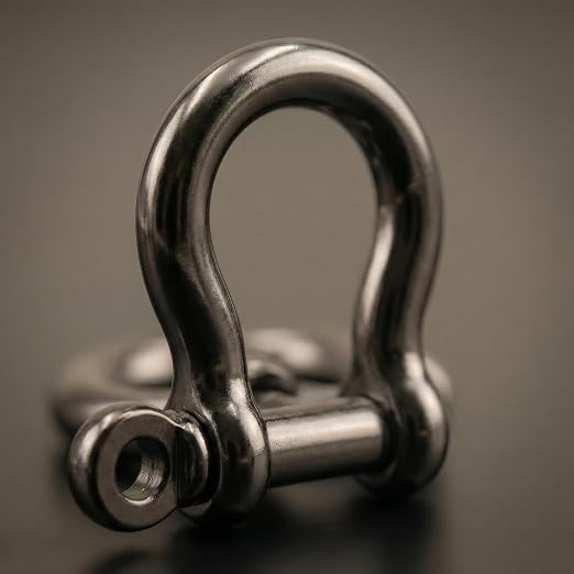 Antique Brass 5/32" Bow Shackle, 5 Pack - Image 7