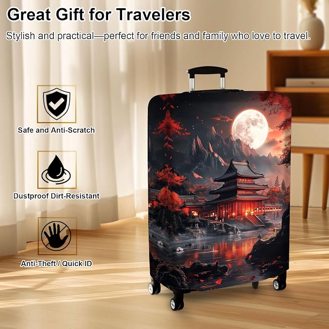 Luggage Cover Protector for 30-32 Inch Suitcases, TSA Approved Elastic Travel - Image 7