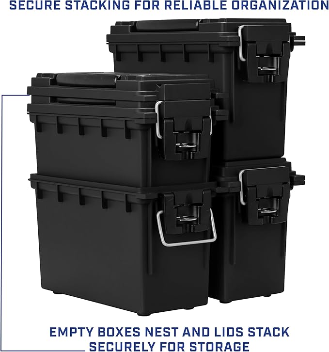 Sheffield 12790 2-Pack Ammo Storage Box, Mothers Day Gifts, .30 Cal Field Boxes - Image 6