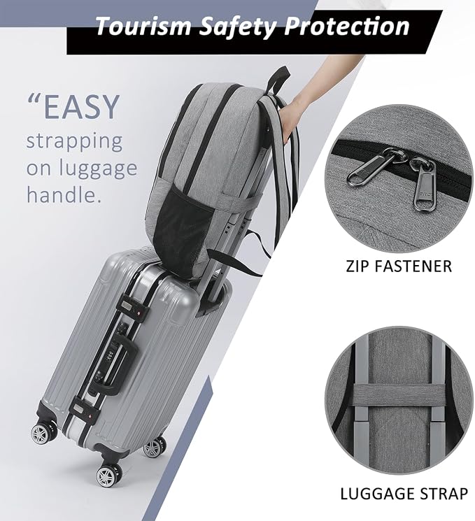 MAXTOP Travel Laptop Backpack Business Anti-theft Backpacks Water Resistant - Image 5