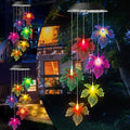Toodour Solar Wind Chimes, Color Changing Maple Leaf Wind Chime, LED Mobile by Toodour