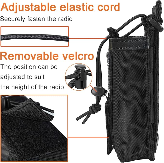 Molle Radio Pouch Tactical Radio Holder Case Radio Holster Bag Military Heavy - Image 2