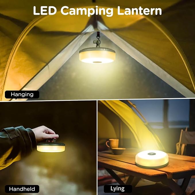 OGERY 2-Pack Camping String Lights, 32.8FT Rechargeable Christmas String Lights - Image 6