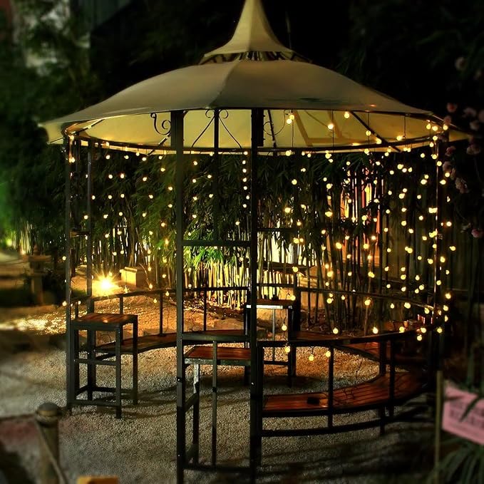 Toodour Solar String Lights Outdoor Waterproof, 56ft 100 LED Globe String Light - Image 4