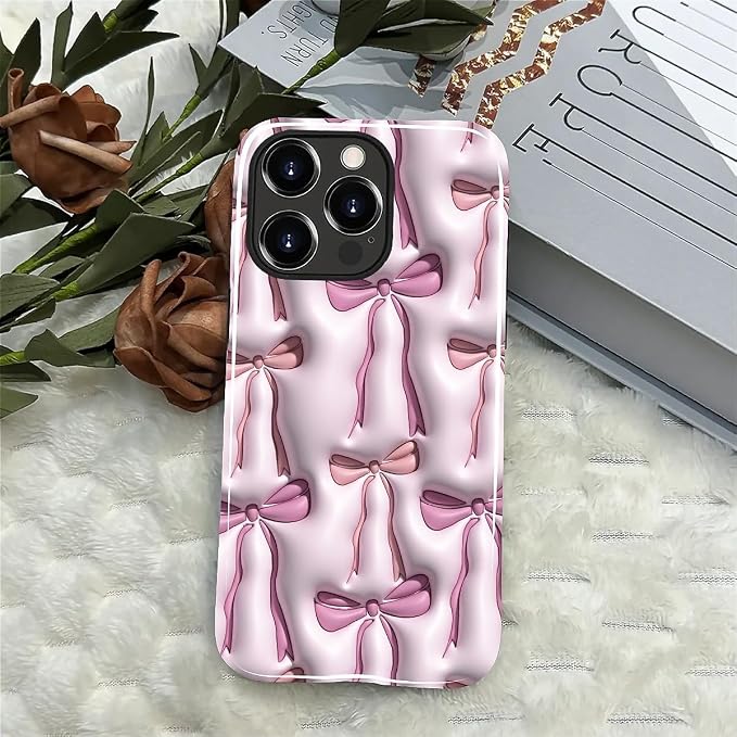 for iPhone 12 Pro Max Case, HL2 Abstract Ribbons Bows Hybrid 2 Layer Hard Shell - Image 4