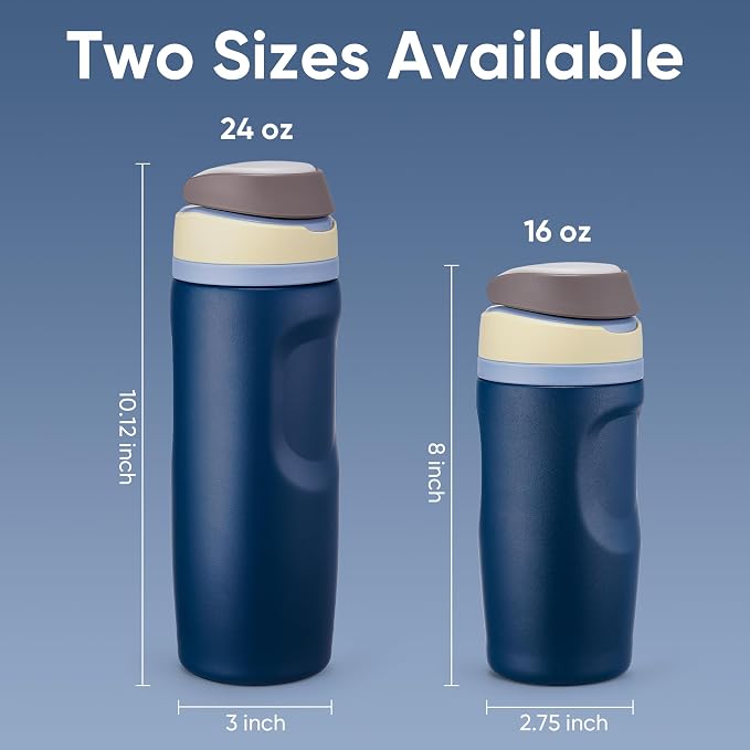 Fijinhom 16 oz Insulated Water Bottle, Stainless Steel Sports Water Bottle - Image 4