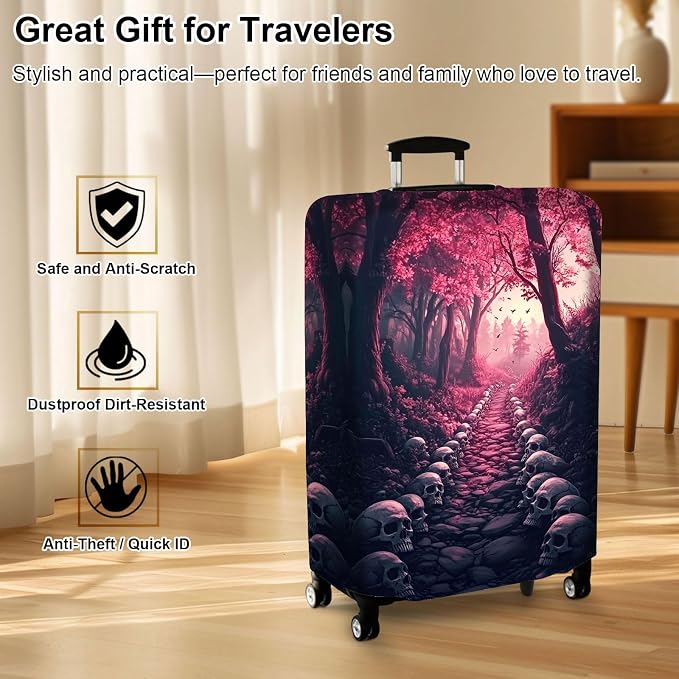 Luggage Cover Protector for 22-24 Inch Suitcases, TSA Approved Elastic Travel - Image 7