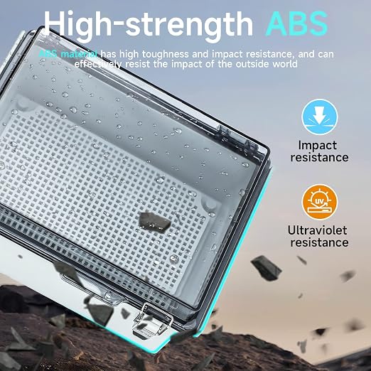 Waterproof Electrical Junction Box，IP67 Waterproof Clear ABS Plastic Enclosure - Image 4