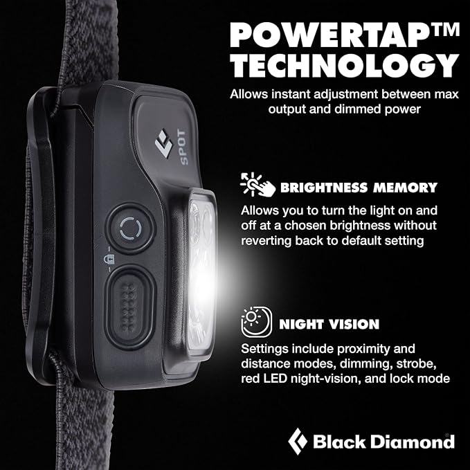 BLACK DIAMOND Spot 400 Headlamp | 400 Lumens Brightness, Dimmable | Waterproof - Image 3