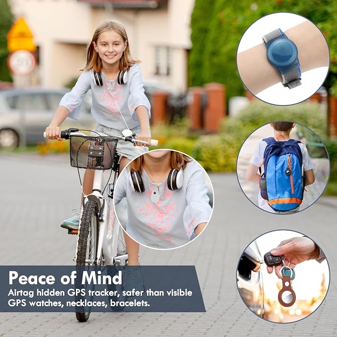 for Airtag Holder for Kids Baby Toddler Hidden 2 Pack GPS Tracker Case - Image 3
