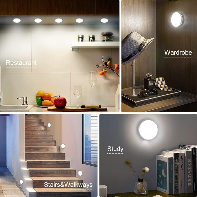 Upgraded Motion Sensor Light, 8 LEDs, 3 Pack Rechargeable, 120 Detection - Image 6