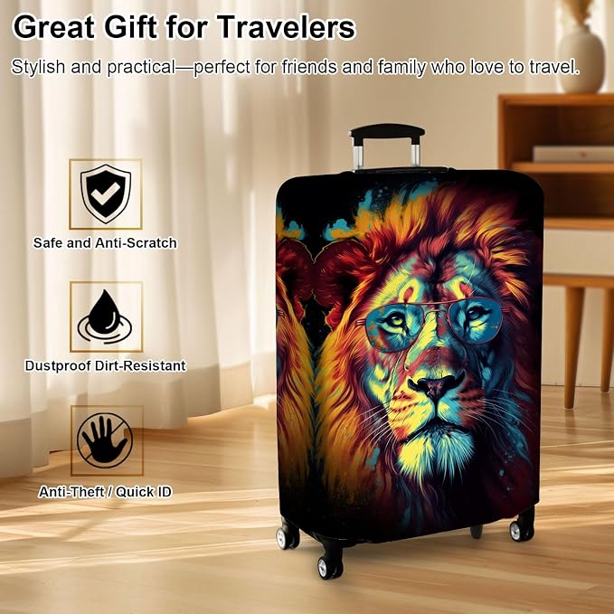 Luggage Cover Protector for 30-32 Inch Suitcases, TSA Approved Elastic Travel - Image 7