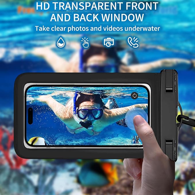 6 Pack Waterproof Phone Pouch IPX8 Universal Waterproof Case Dry Bag Phone - Image 3