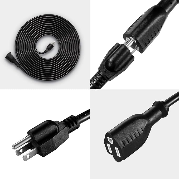 UL Listed Waterproof Power Extension Cord, DanYee Indoor/Outdoor 16 AWG Heavy - Image 2