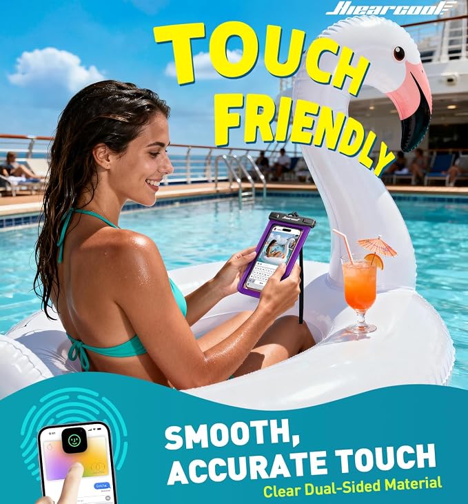 Hiearcool Universal Waterproof Phone Pouch, Dry Bag Compatible - Image 4