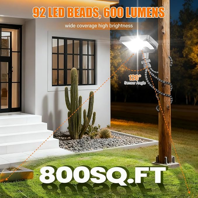 Solar Lights, Outdoor Solar Motion-Activated Light - Image 7