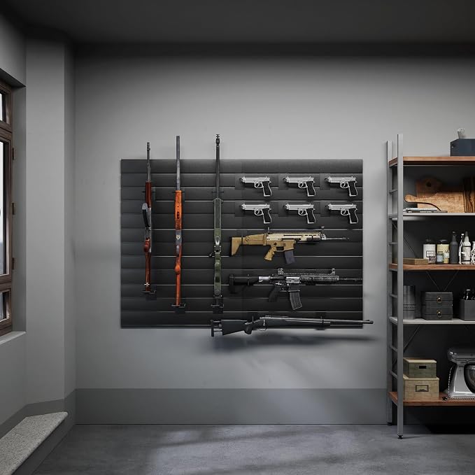 Gun Wall Mount Display Heavy Duty Adjustable Indoor Gun Rack Wall Rack Storage - Image 6
