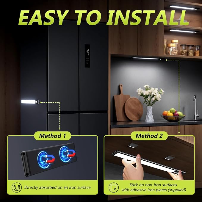 Mpotmiy 4 Pack 12" Under Cabinet Lights - Image 8