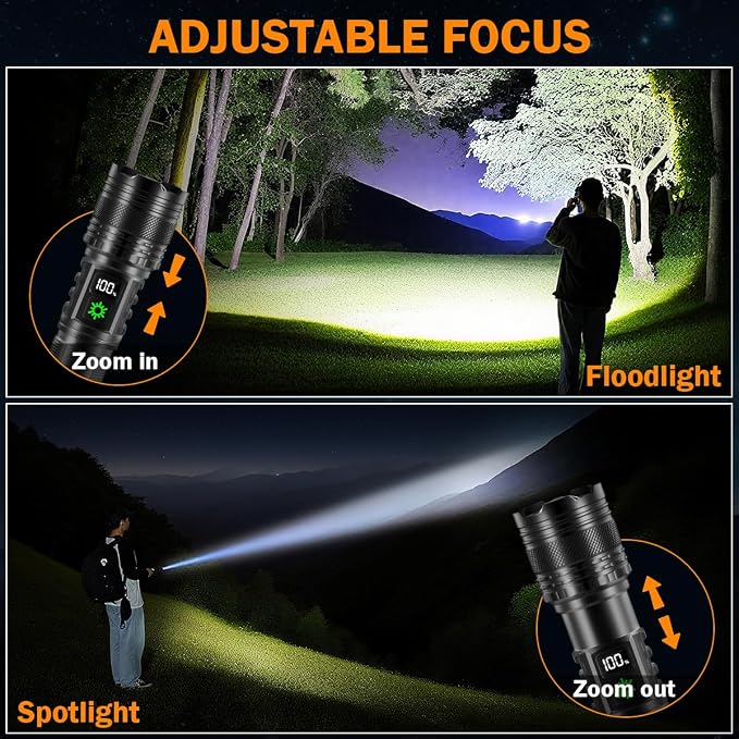 6Pack Rechargeable Flashlights High Lumens, LED Flashlight Rechargeable - Image 4