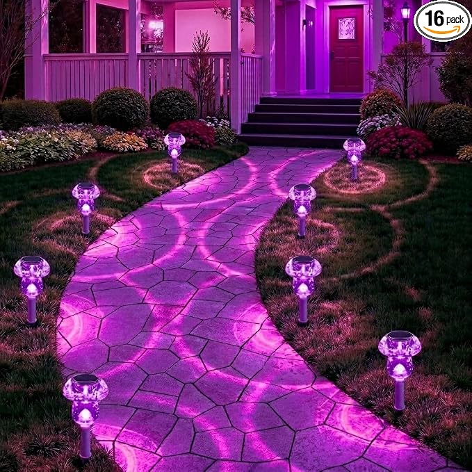 Solar Lights Outdoor, 16 Pack Mushroom Lights Outside Waterproof, Solar Powered by SolarOutdoorLights