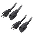 Cable Matters 2-Pack 16 AWG Heavy Duty 13A Power Extension Cord - 10ft by CableMatters