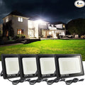 4Pack LED Flood Light Outdoor, 250W LED Work Light 26500lmwith 6FT US Plug by MUCLUD