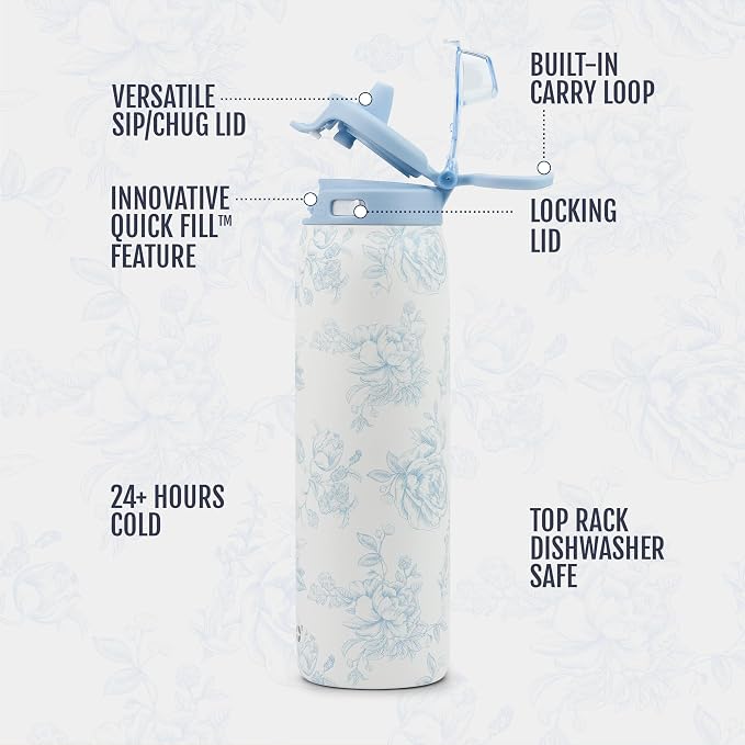 Ello Pop & Fill 22oz Stainless Steel Water Bottle - Image 4