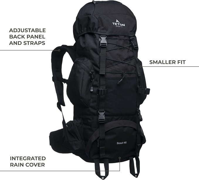 Teton 65L Scout Internal Frame Backpack - Image 2