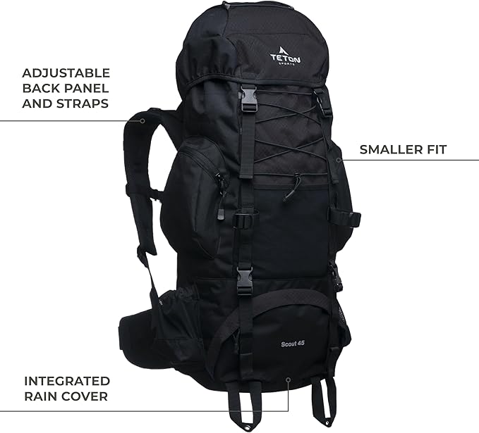 Teton 55L Scout Internal Frame Backpack - Image 2
