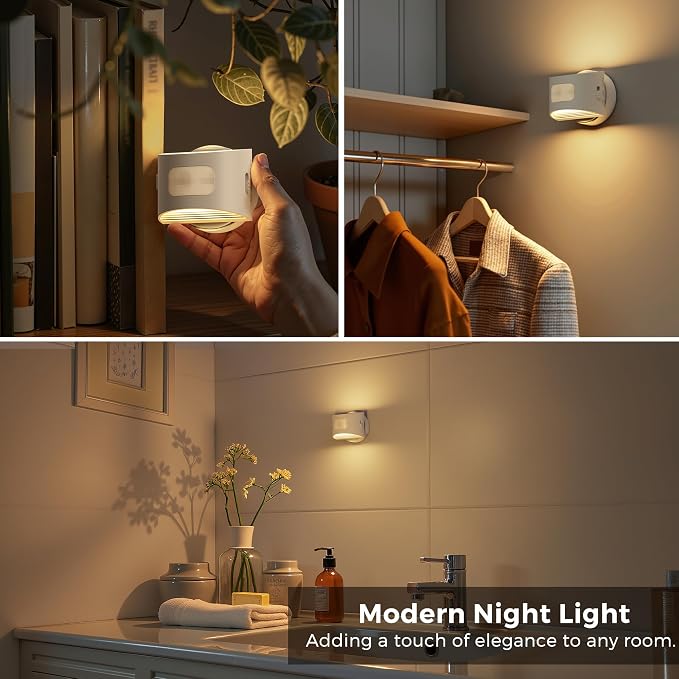 L LOHAS LED Motion Sensor Night Light, Rechargeable Stair Lights Indoor - Image 2