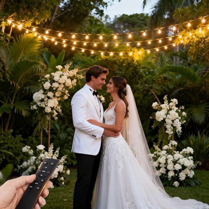 REEMEER 100FT LED Outdoor String Lights - Image 6